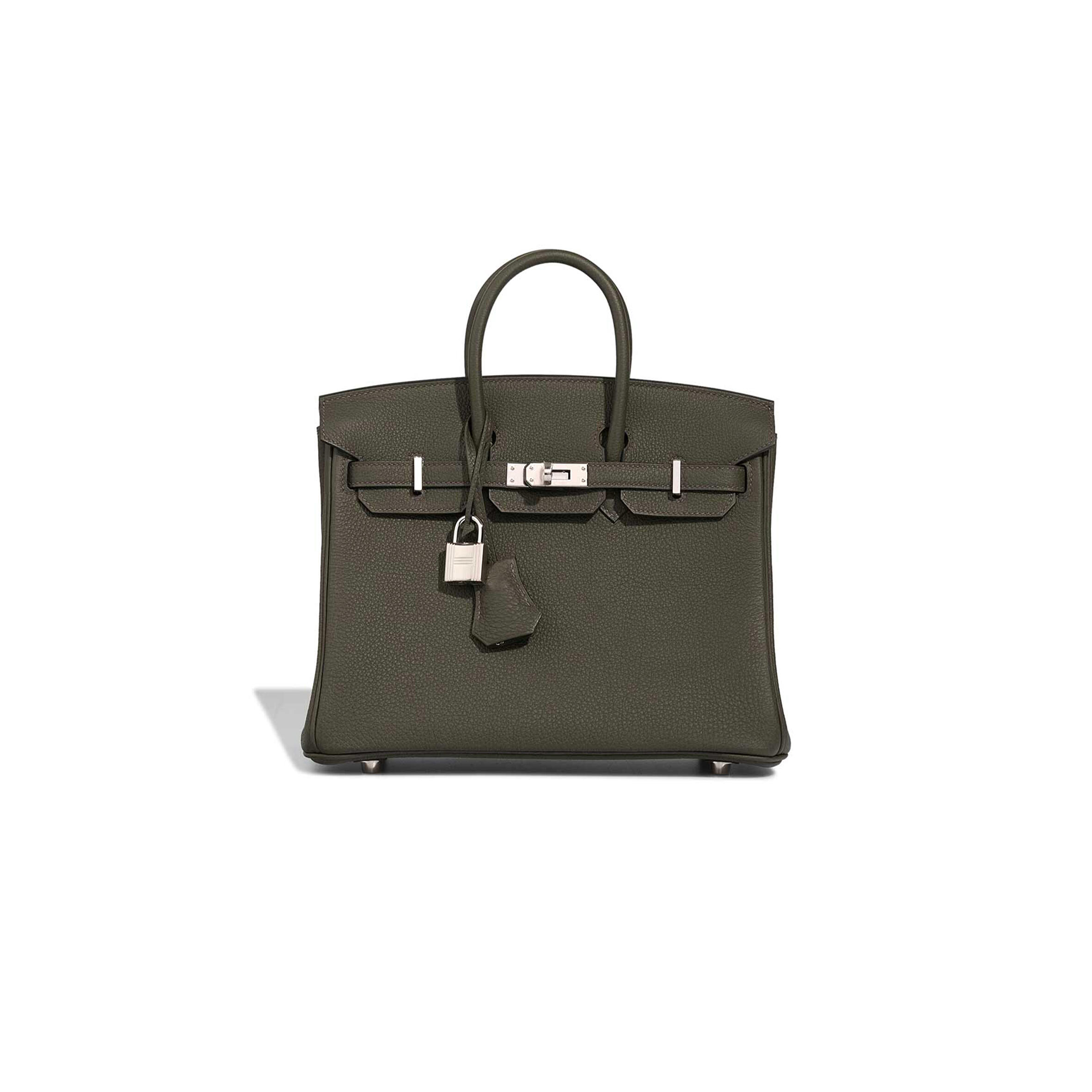 HERMÈS BIRKIN 25 TOGO VERT DE GRIS (25*20*13cm)